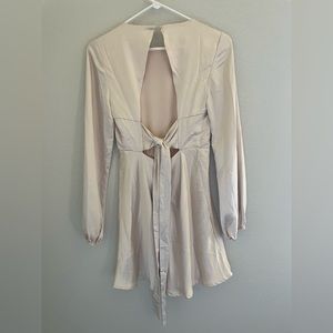 Vestique Satin Mini Dress NWT (long sleeve)